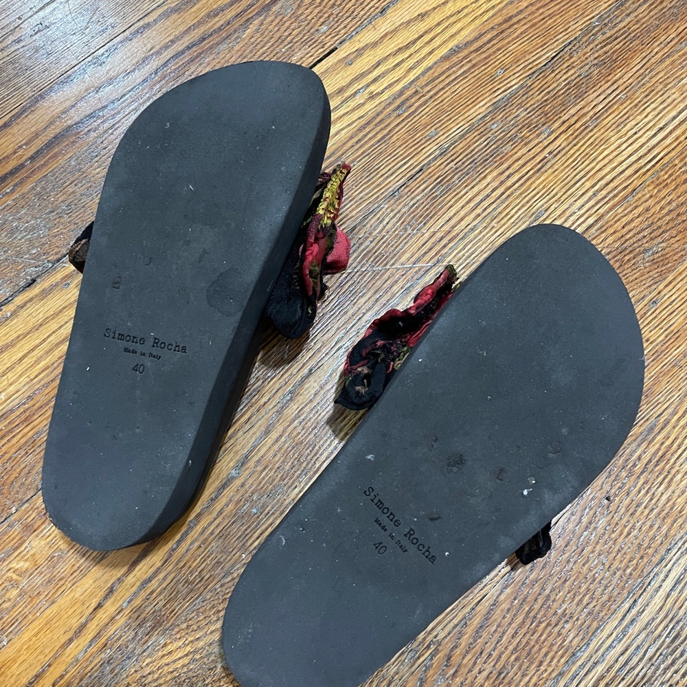 Simone Rocha Jacquard Slide Sandals - Picture 3 of 6